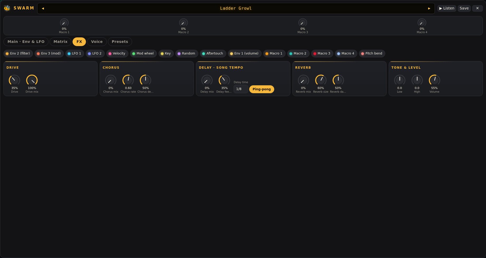 🐝 Swarm on a computer: FX