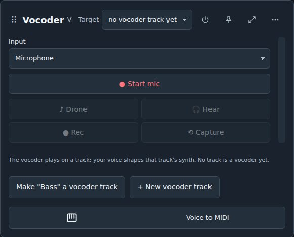 Vocoder on a computer